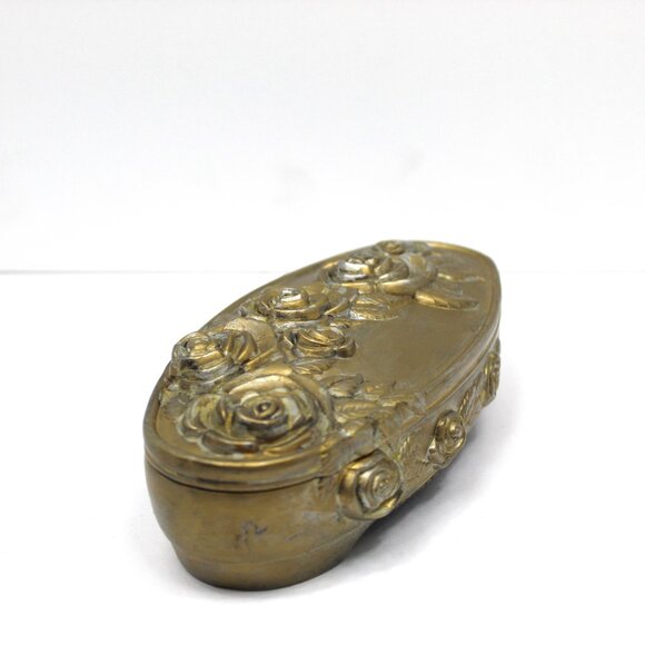 Vintage Godinger Rose Motif Keepsake/Jewelry Box - Picture 4 of 11